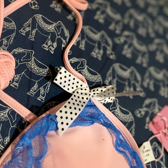 NWT Reteron 2 piece bikini “So Cute”” it’s tiny, it ties @ neck, back, sides - Picture 3 of 5